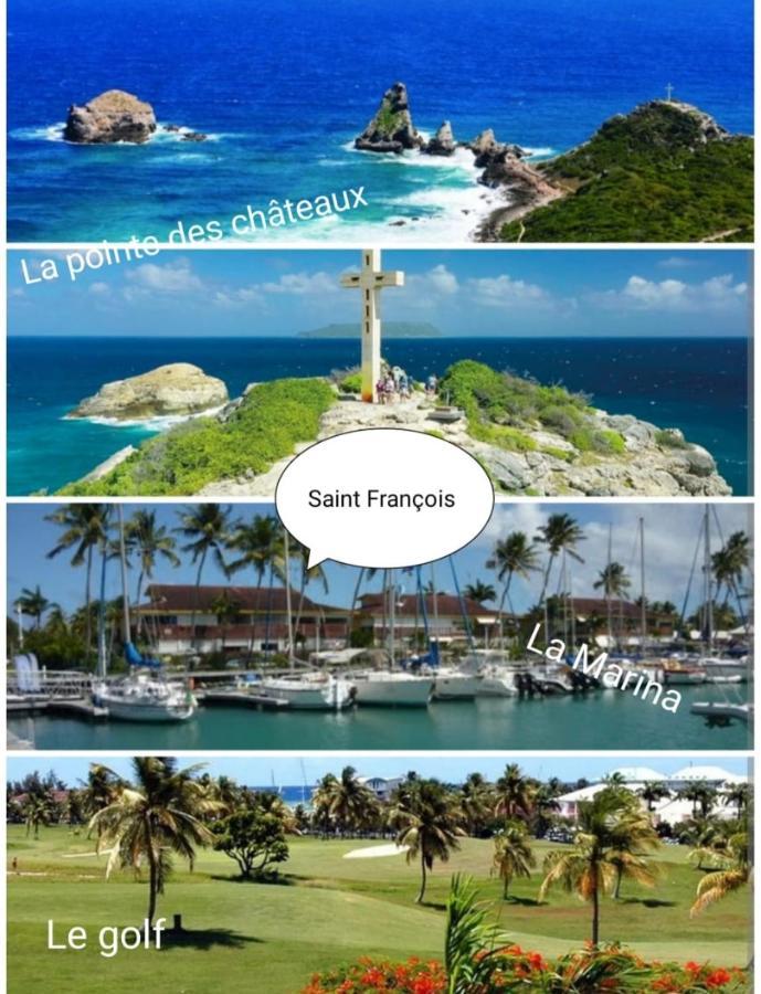 Bungalow Tout Confort Avec Piscine Partagee A 5 Mn De La Mer Saint-Francois  Exterior foto